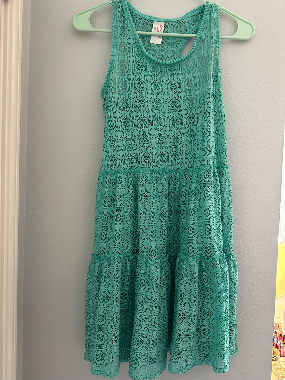 Cat & Jack Mint Lace Tiered Dress for Kids